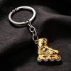 Restored 3D Roller Skate Pendant Zinc Alloy Keychain Pendant, Simulated Shape Gift Key Ring, Multiple Colors Practical Hanging Charm
