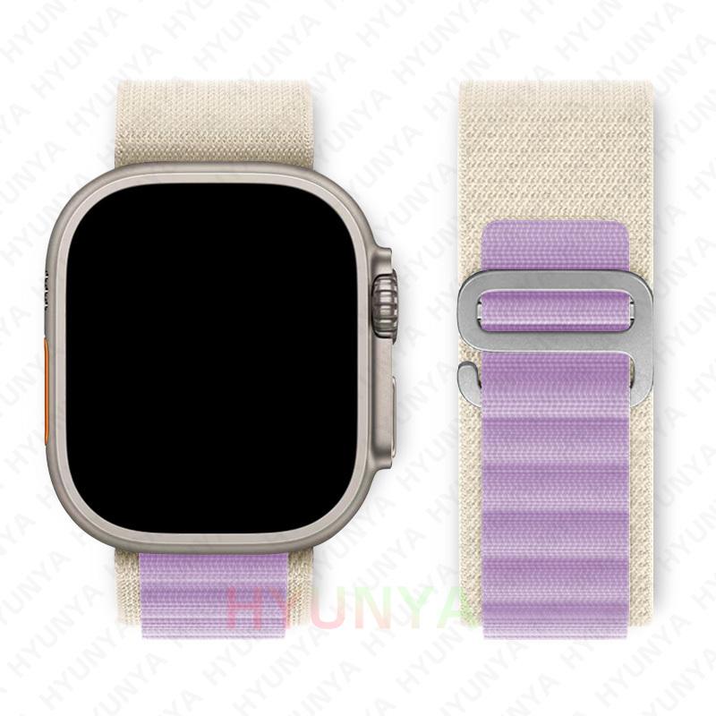 Альпийский ремешок для Apple Watch Band Series 10 9 8 7 SE Ultra 2 41мм 42мм 45мм 46мм 49мм 40мм 44мм IWatch Correa Ремешок Браслет
