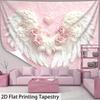 Эстетичная Романтичная Ангельское Крыло 2D Гобелен Декор Фона Спальни