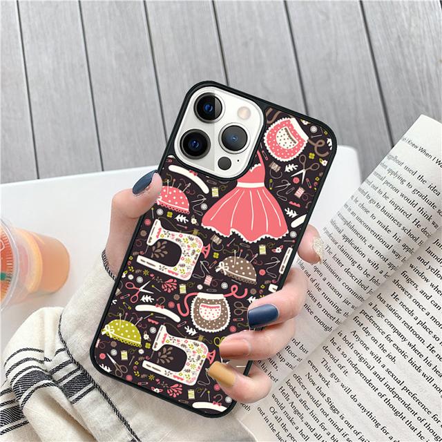 Vintage Sewing Machines Coque Shell For iPhone 17 Air 15 16 14 13 12 Pro Max 11 Pro Max Plus Phone Case Cover
