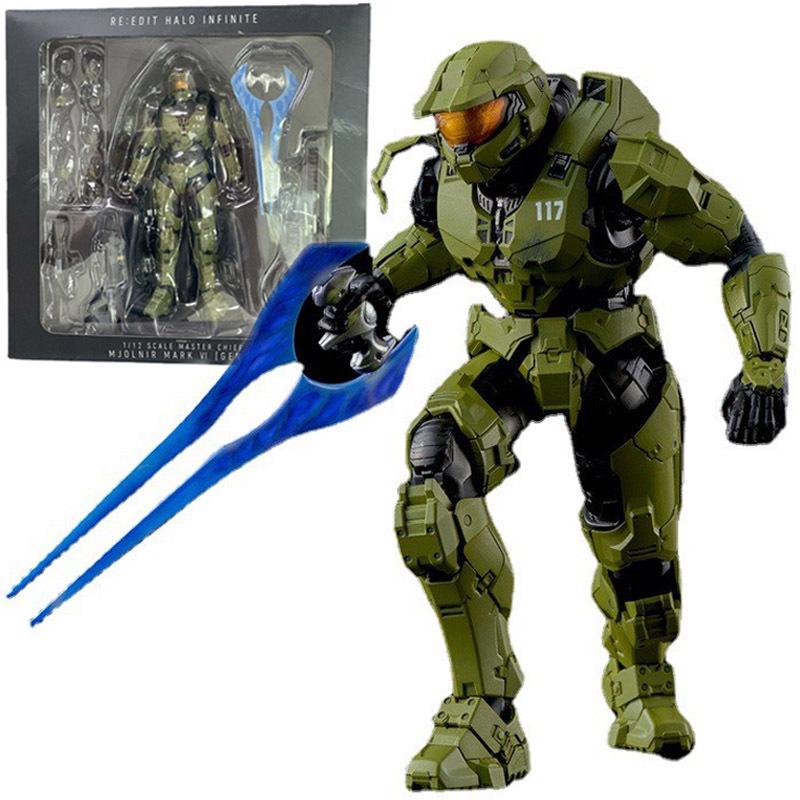 Sentinel Halo Master Chief Infinite Подвижная Фигурка 1/12 Украшение В Коробке