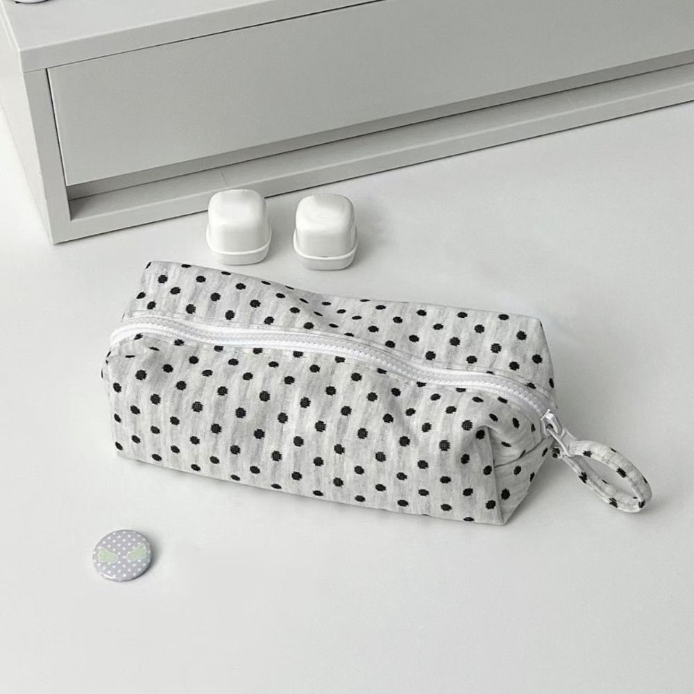 Sweet Pencil Case Large Capacity Zipper Stationery Pouch Desktop Organizer Makeup Bag Student