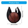 Sport Equipment Storage Net Bag for Carring Basketball Soccer Single Football Bag with Zippers Pocket Mesh Shoulder Bag