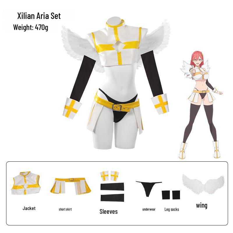 2.5D Искушение Тачибана Мика Косплей Костюм с Крыльями