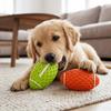 Rubber Squeaky Rugby Ball Oval Rugby Shape Pet Training Toy Dog Chew Toy  Dog Training Game