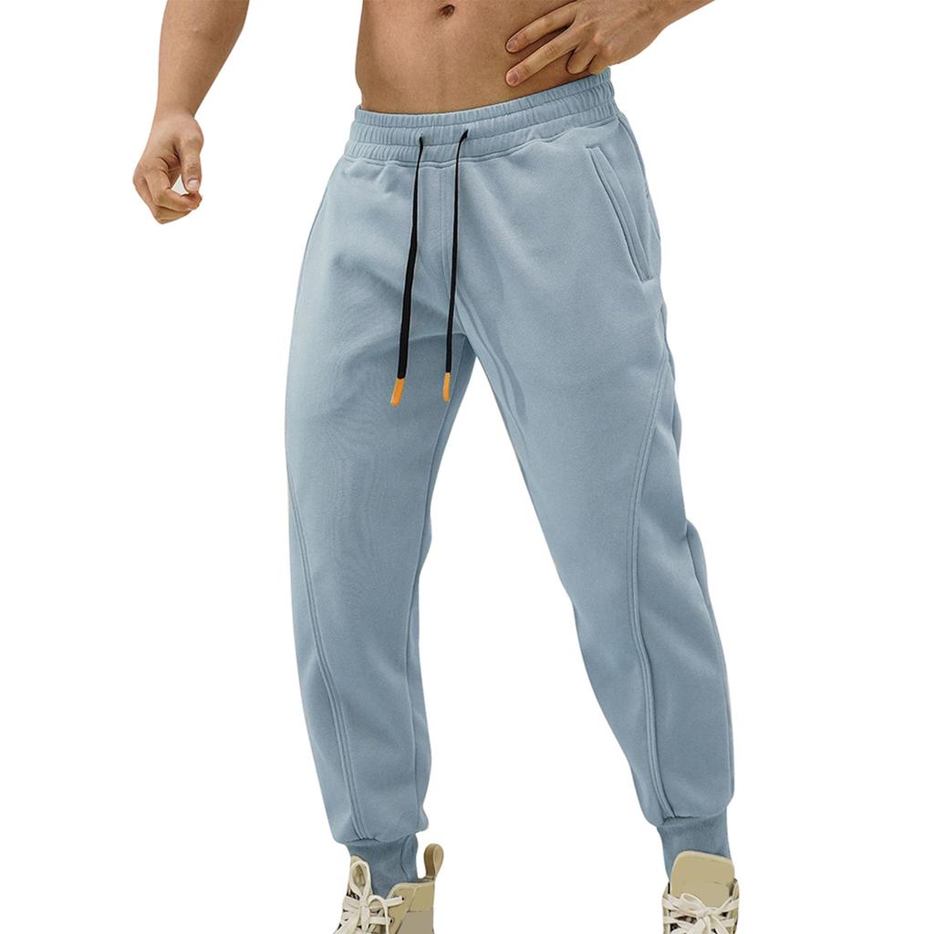 Повседневные спортивные брюки, мужские свободные леггинсы с длинными вставками, тренировочные брюки для бега и фитнеса