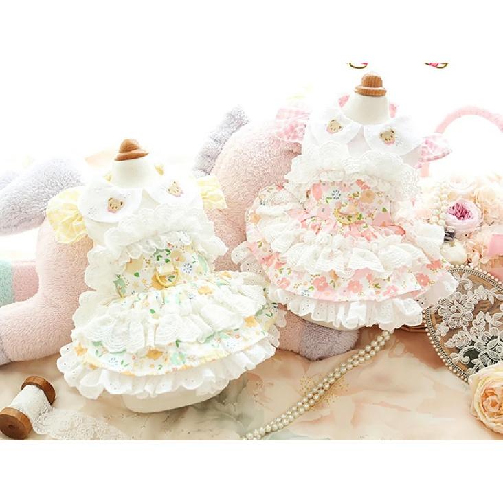 Japanese Style Dog Clothes Spring and Summer Thin Cat Princess Skirt Sweet Small Dog Cake Dresses Pet Supplies XS-XL