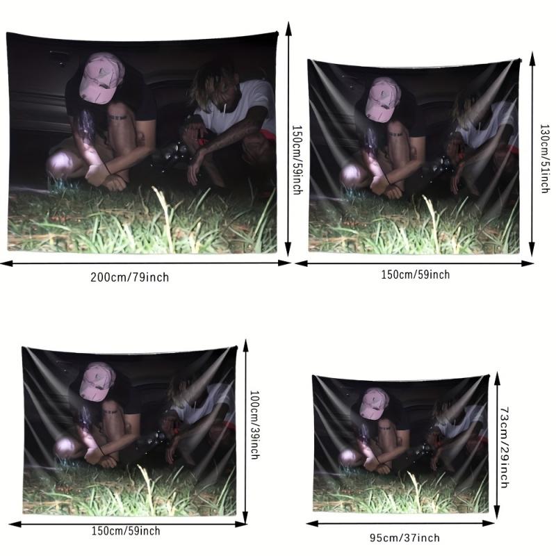 Rap Music Album-Themed Wall Tapestry Ideal for Living Rooms Bedrooms & Offices Home/Room/Party Decor Artistic Durable