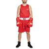 Leone 1947 ICONIC BOXING TANK, Unisex Boxing Tank Top with Logo and Side Stripe On Left Chest (Size M), Red, AB231 [Authentic]