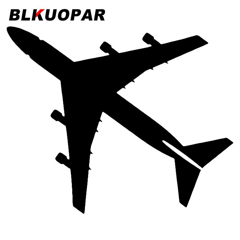BLKUOPAR for Aircraft Car Stickers Fashionable Personality Decals Simple Refrigerator Windshield Decor Car Door Protector