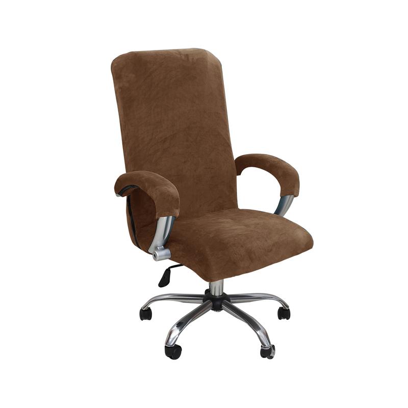 Ultra Soft Velvet Gaming Chair Cover With Armrest Covers For Home Office Computer Swivel Seat Furniture Protector