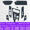 For LEXUS UX 300H (2025 2024) Gearbox Panel Navigation Screen Automotive Interior TPU Protective Film Cover Anti-Scratch