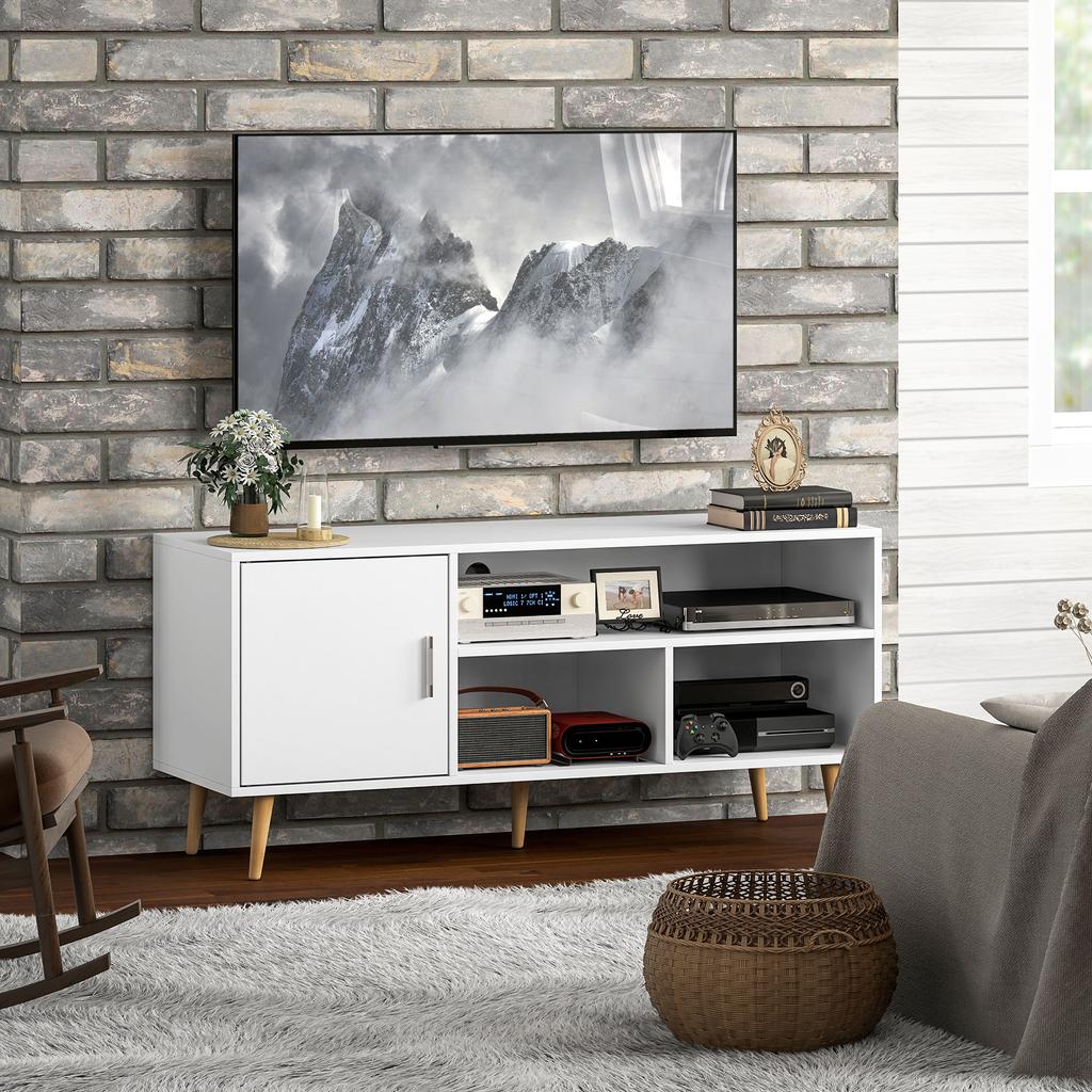 TV Stand For Televisions Up To 60 120x40x55 Cm White