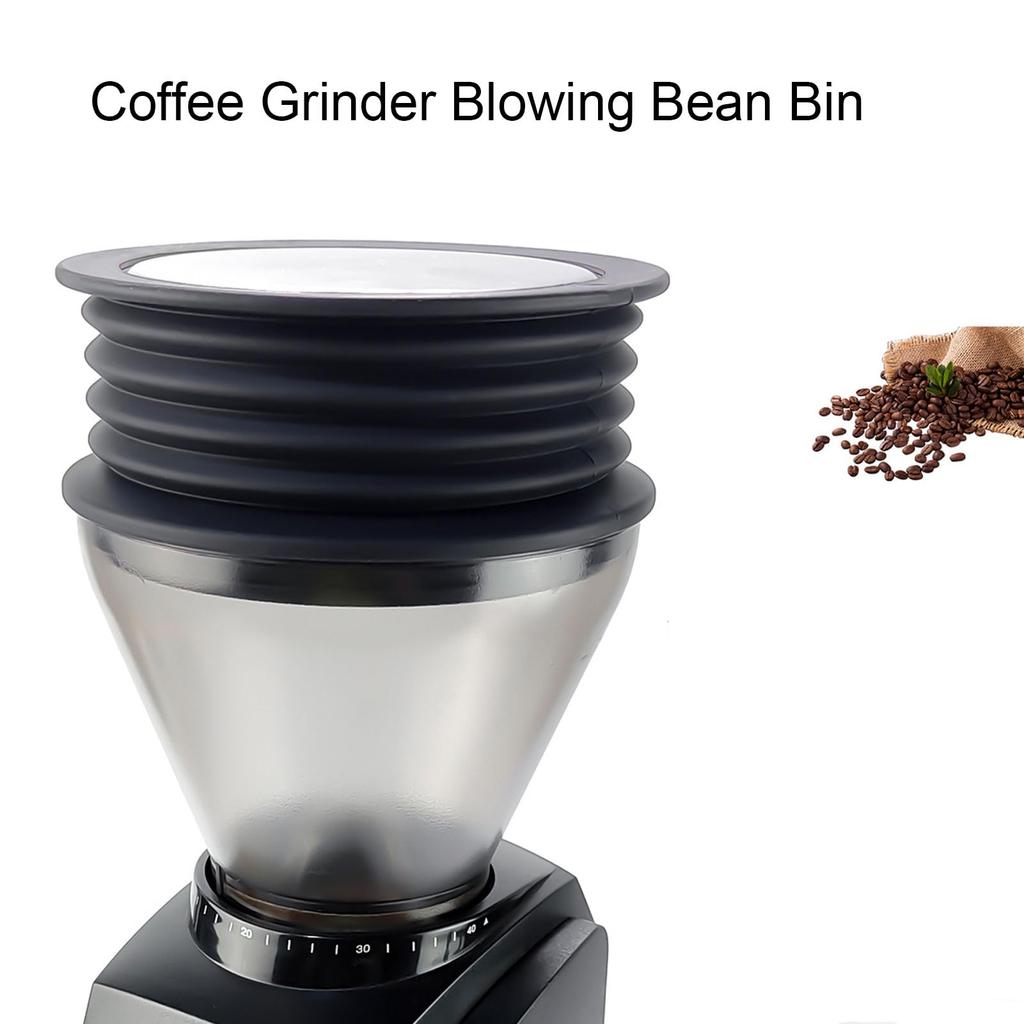 Cryfokt Grinder Blowing Bean Bin, Food-Grade Silicone Coffee Grinder Blowing Tool, Coffee Grounds Removal Tool, Universal Coffee Grinder Cleaning