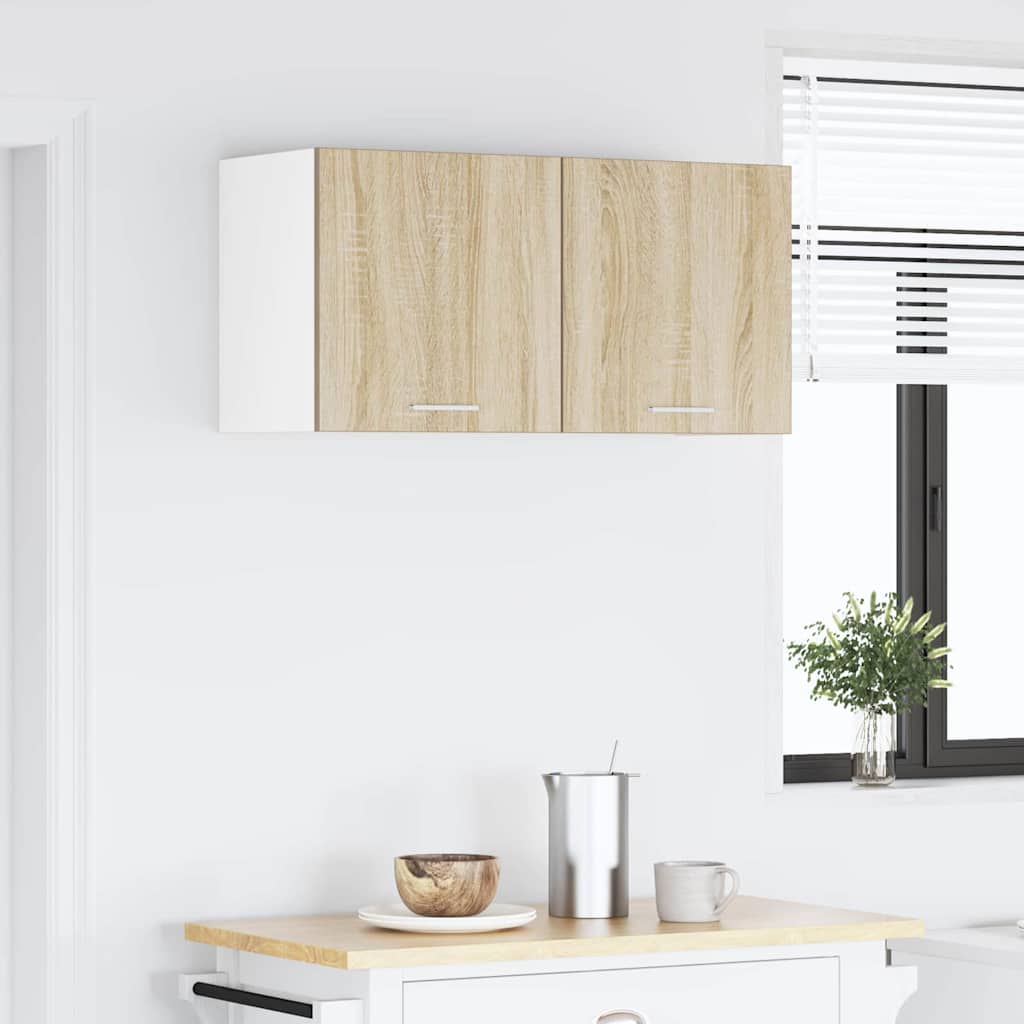 Wall Cabinet Sonoma Oak 80 x 31 x 40 cm Engineered Wood