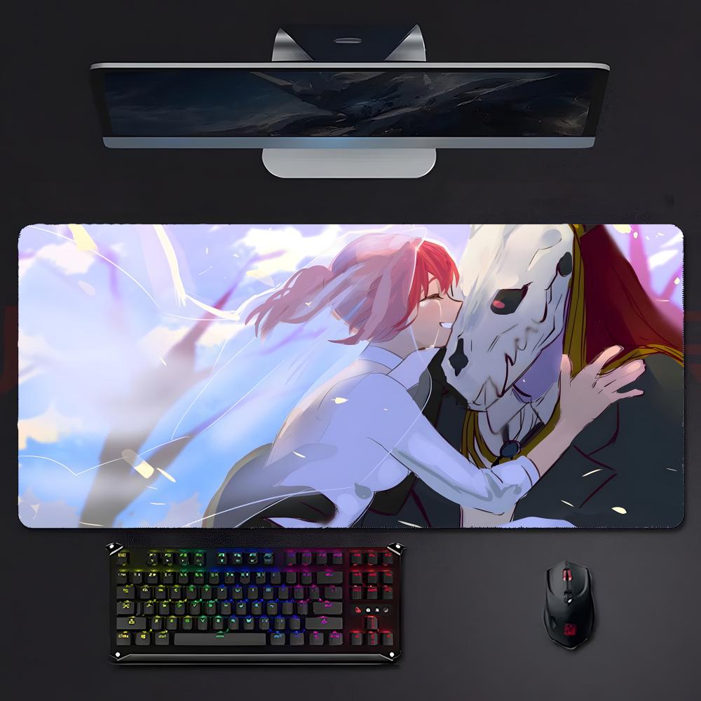 Anime Warm Tthe Ancient Magus Bride Mouse Pad Large Gaming Mousepad With Stitched Edges Thickened Desk Mat Pc
