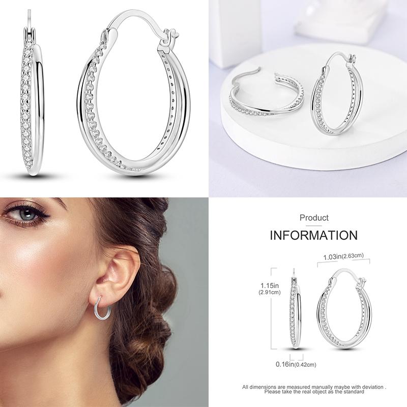 Sell 925 Silver Glow in the Dark Earrings Fit Charms Hoop Earrings For Women Stud Earring Fine Jewelry