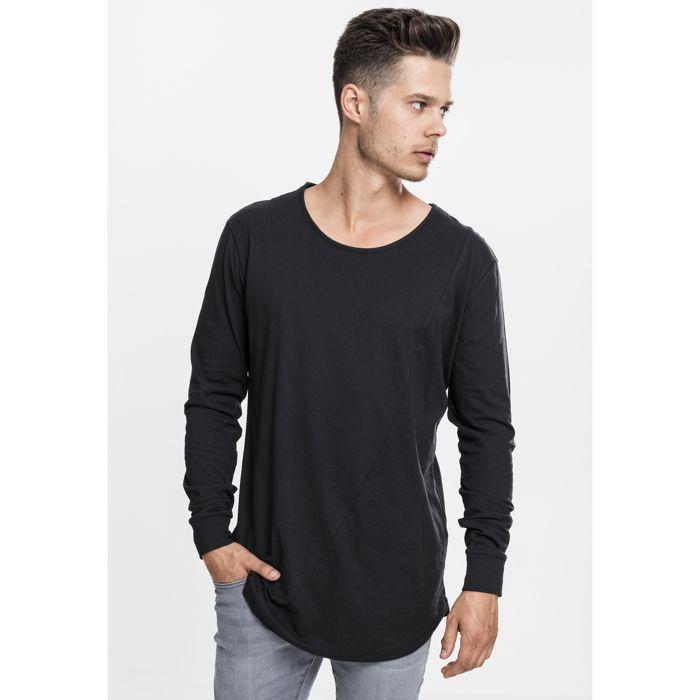 T-shirt - Urban Classic - Long Shaped - Noir - 100% Coton - Manches Longues