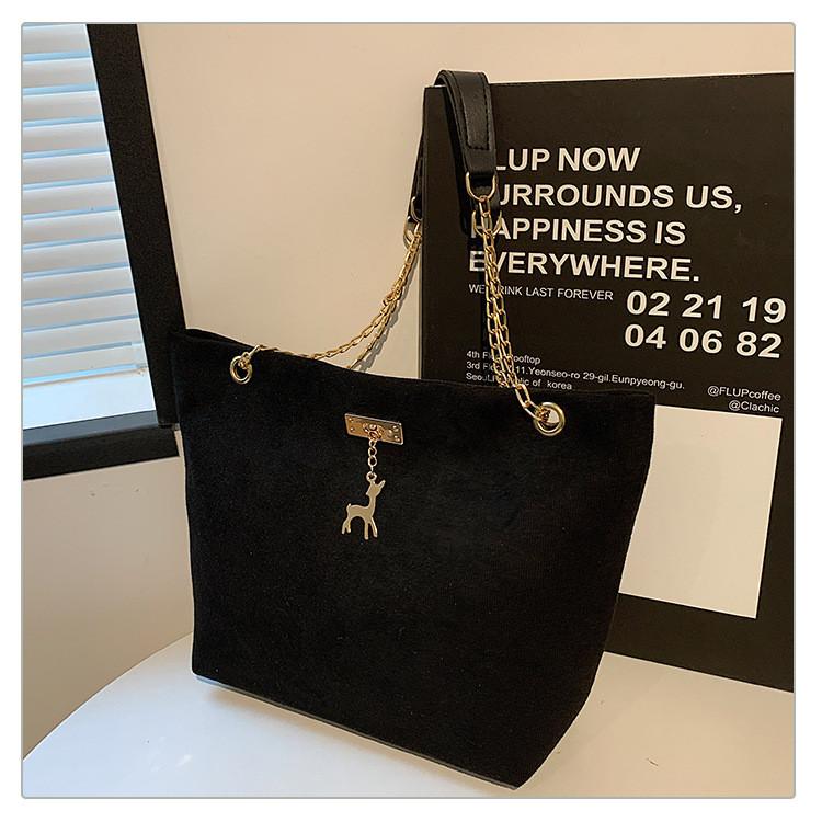 Бархатная Мягкая Модная Цепочка На Плечо Сумка Для Женщин Универсальная Летняя Сумка-Тоут