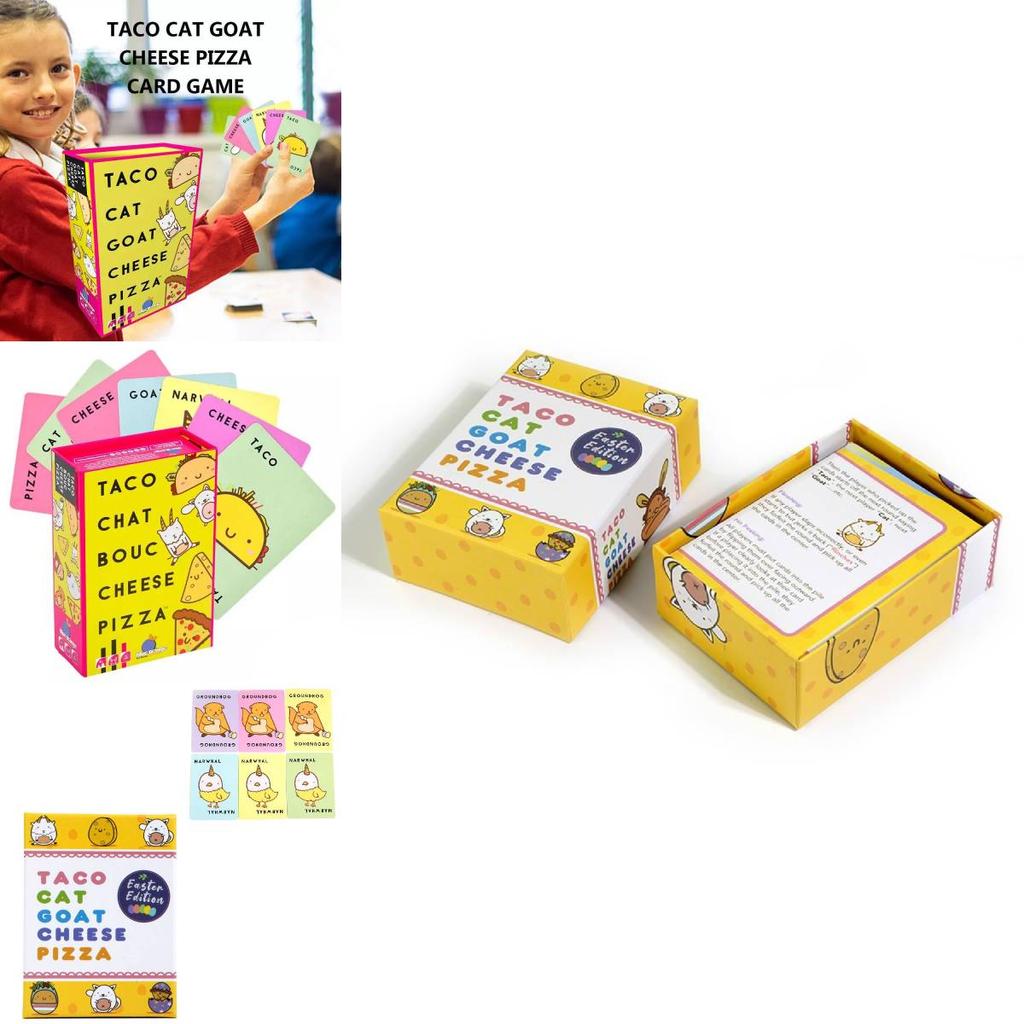 Vibrant Taco Cat Goat Cheese Pizza Card Deck Perfect For Parties And Events