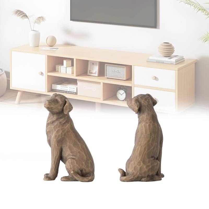 Tree Willow Love My Dog Dark Figurine Resin Multi Colour Desktop Ornament Toy