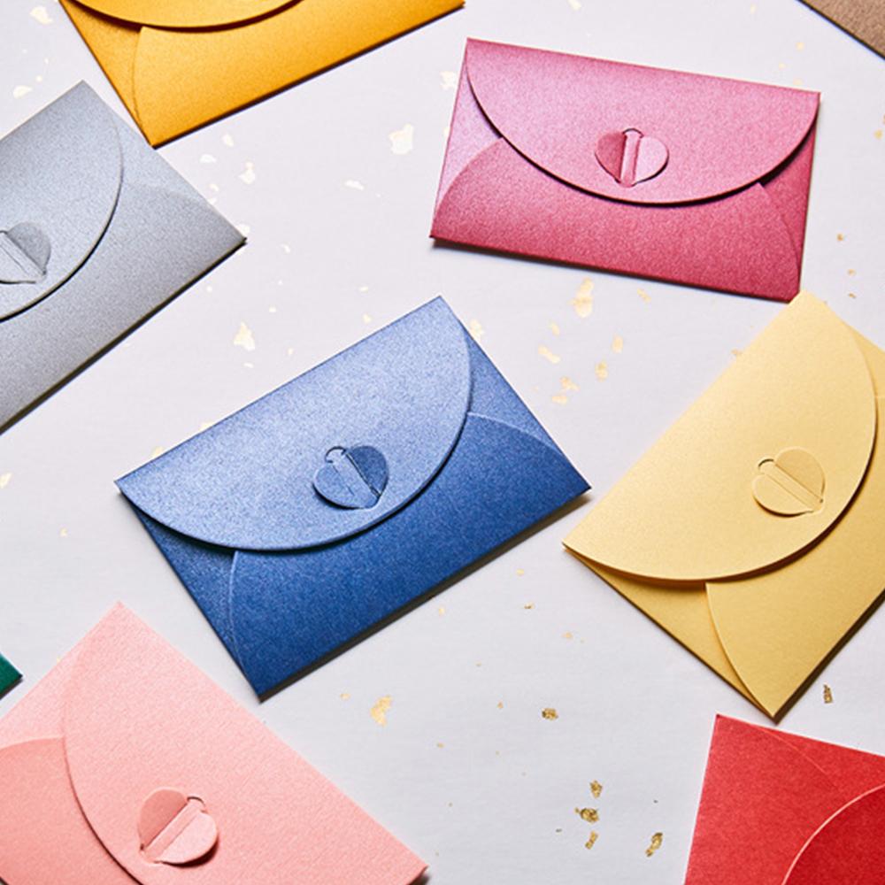 Small Love Pearl Paper Wedding Invitation Color Envelope Gilt Envelope Envelopes
