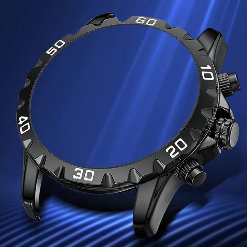 Men Business Casual Mechanical Watch Calendar Week Moon Phase Multifunctional Waterproof Luminous Stainless Steel Wristwatch