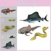 Realistic Pvc Marine Life Eel Fish And Mackerel Toy Set For Kids Educational Fun