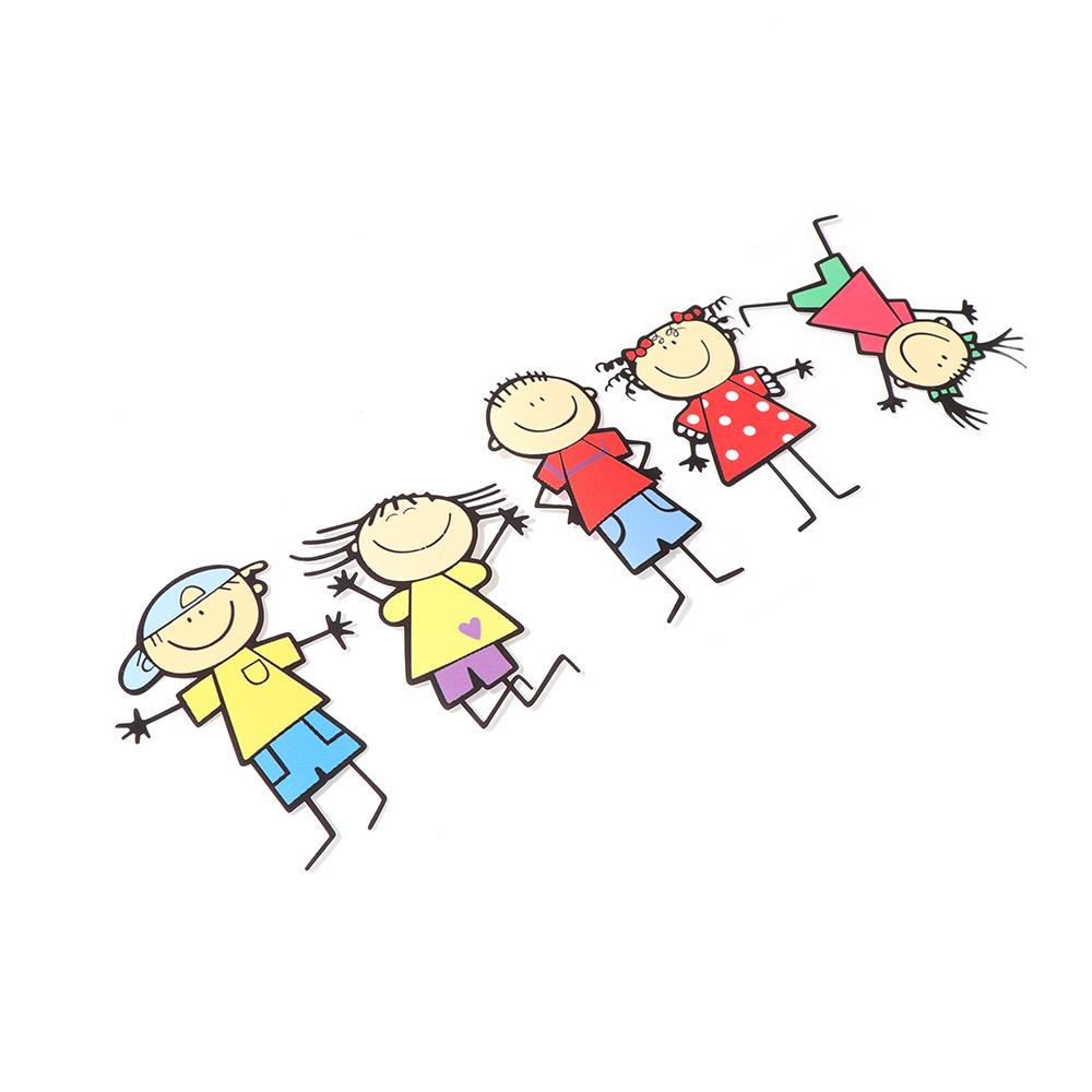 Lovely Funny Cartoon Children Family Window Decal Car Sticker Cute Kids
