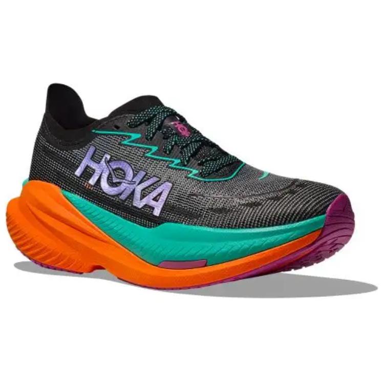 HOKA One One Mach X 2 Black Electric Aqua мужские кроссовки 1155119-BCQ