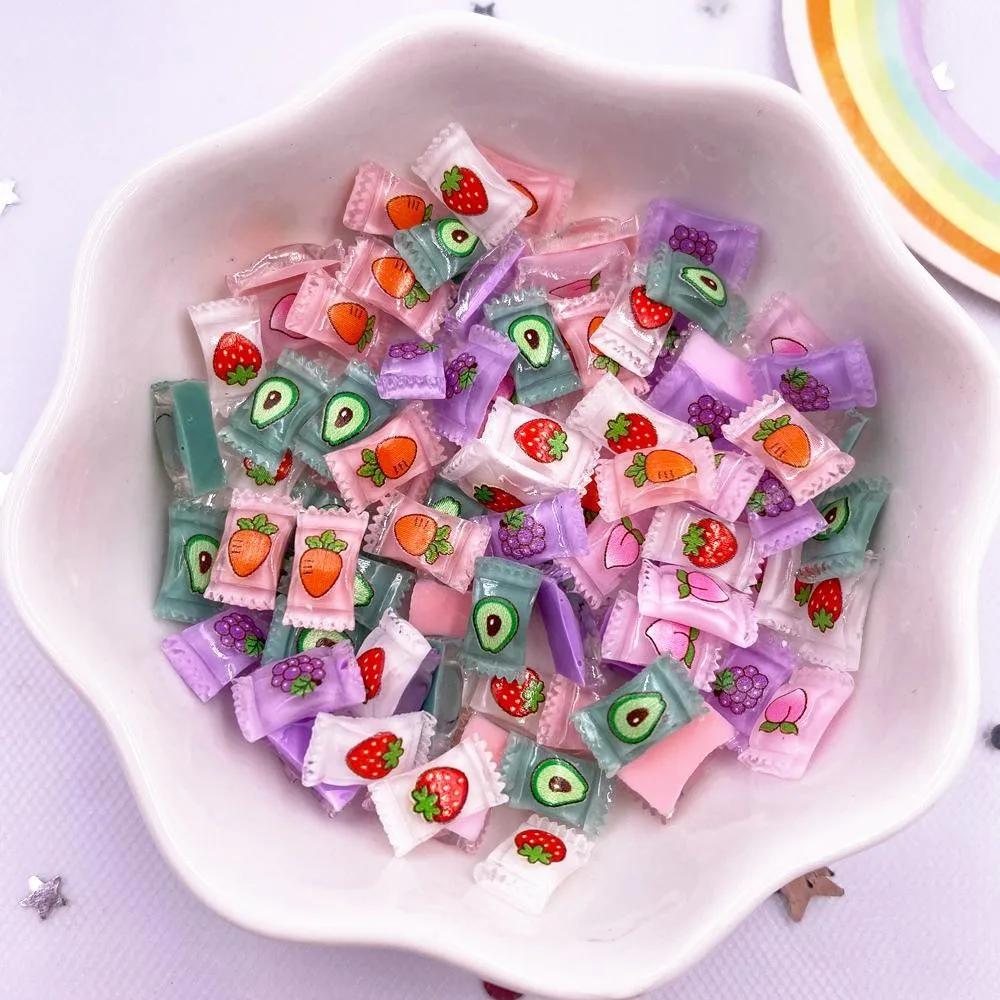 20 шт. Миниатюрные разноцветные конфеты для кукольного домика Миниатюрная еда для рукоделия Крошечная смола для кухни кукольного домика Микроландшафтный декор
