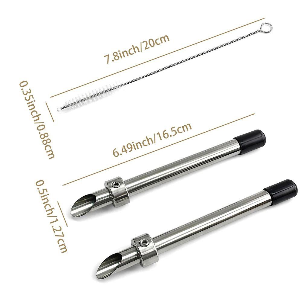 Reusable Straw Hole Puncher Stainless Steel Straw Punch Tool Ergonomic Drink Lid Puncher Drinkware