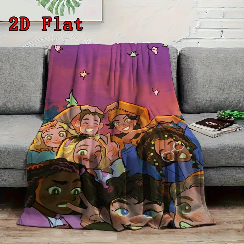 Heartstopper 2D Flat Pattern Flannel Blanket High quality All Seasons Warmth and Comfort Perfect for Christmas Gifts.SMT0917538