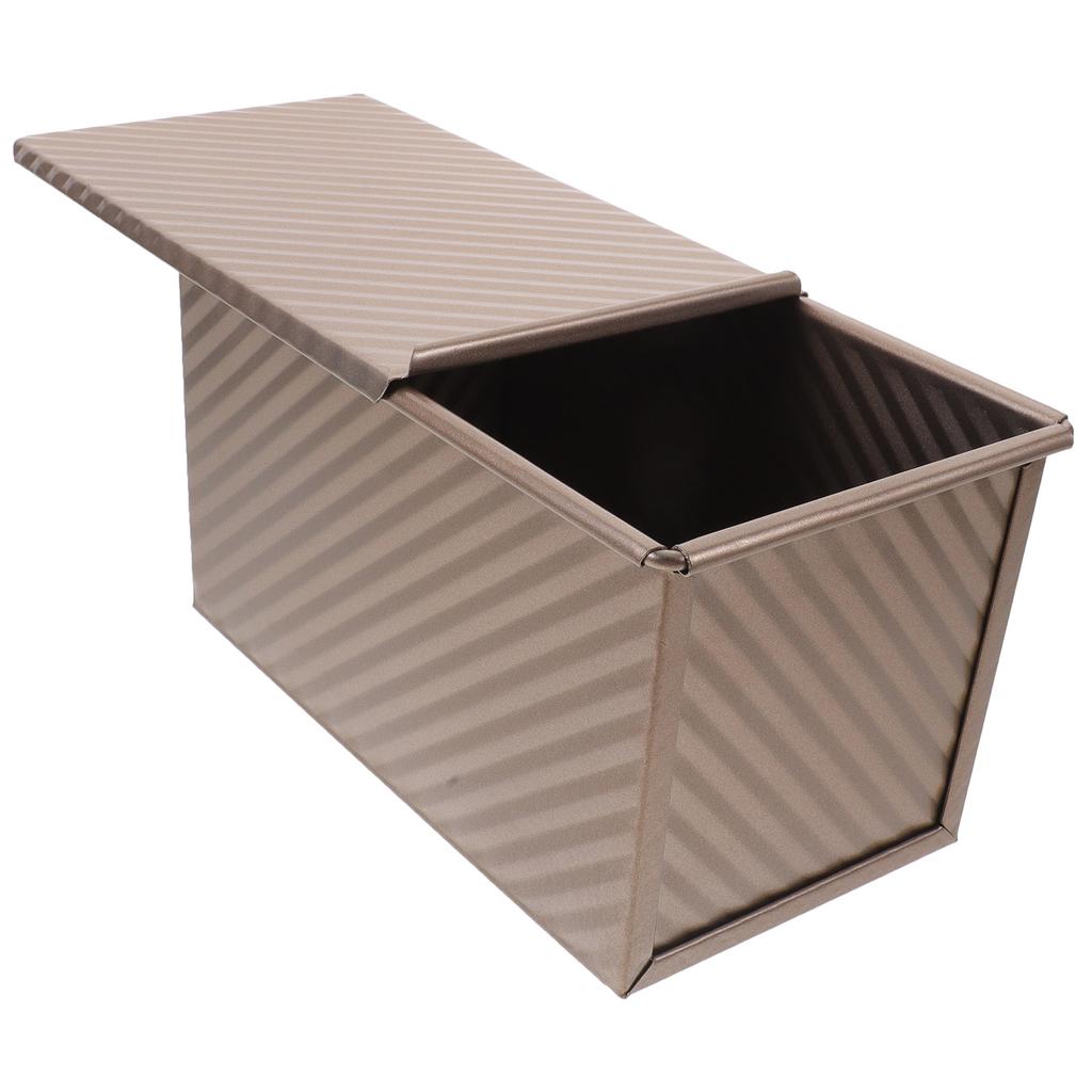 Форма для тостов, противни для выпечки хлеба, удобная буханка из углеродистой стали с крышкой для сэндвичей