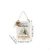Christmas Wood Hanging Sign Xmas Wall Plaque Decorative Lightweight Front Door Hanger
