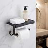 Vintage Tissue Roll Rack Wall-Mounted Mobile Phone Rack Easy Install Paper Dispenser  Home Use