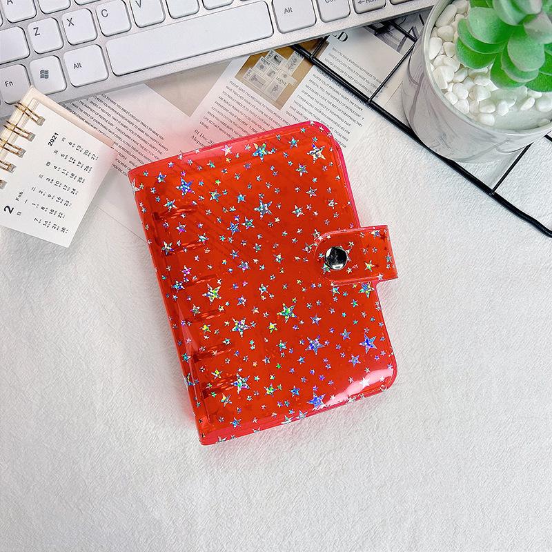 Обложка для блокнота с отрывными листами A7 из прозрачного ПВХ с 6 отверстиями