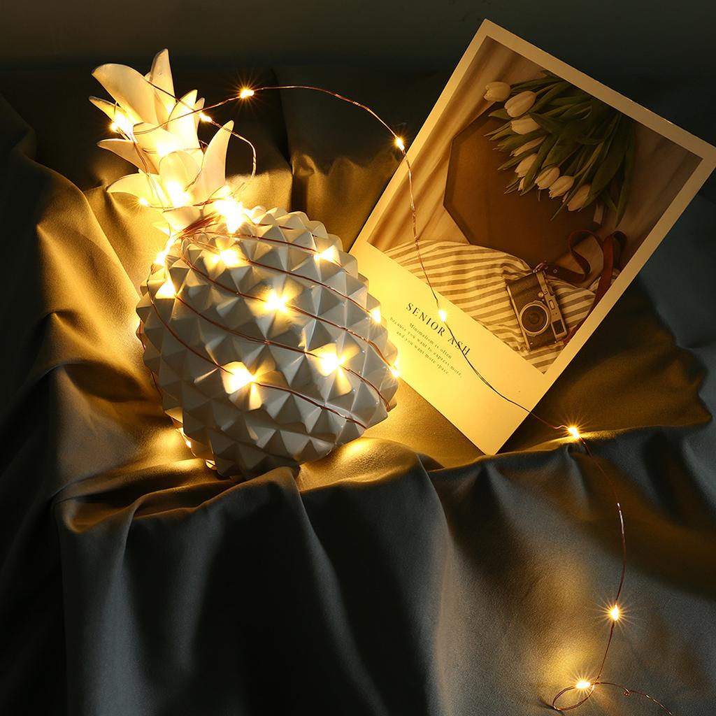 Гипсофильные гирлянды 50 светодиодов 16 футов Рождественские гирлянды с питанием от USB с дистанционным управлением Украшения для дома