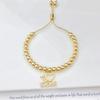 Colorful Rhinestone Heart-Shaped MAMA Copper Bead Chain Bracelet I Love Mama Letter Bracelet Luxury for Mother's Day Party Gift