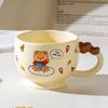 Мультяшная керамическая чашка с крышкой, дорогая подарочная коробка для пары домашних чашек для воды, идея для небольшого подарка