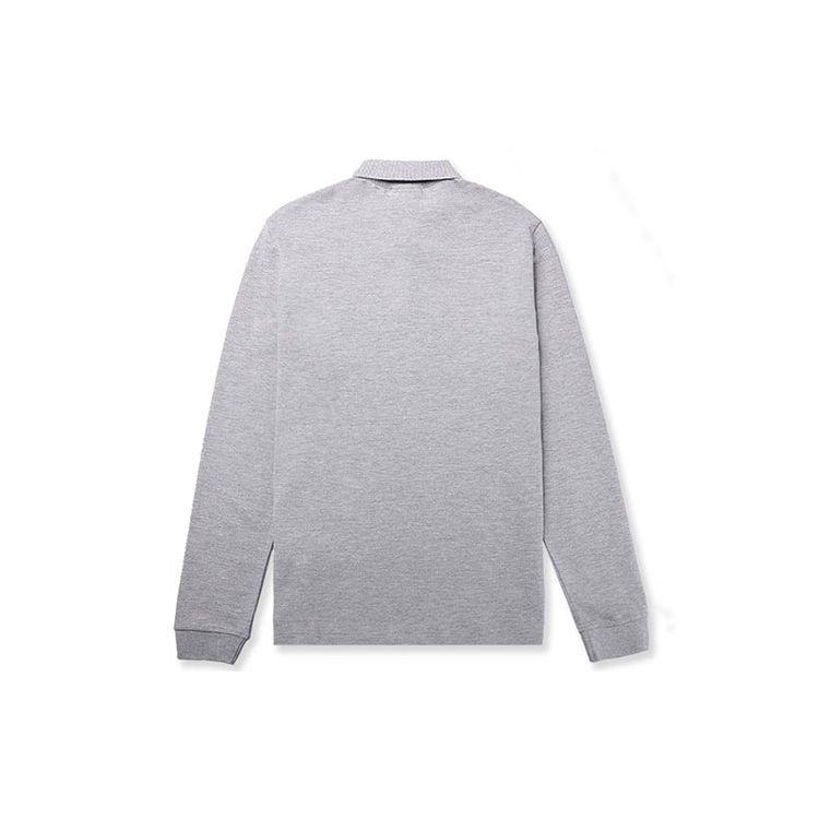 Emporio Armani Однотонная мужская футболка-поло с длинным рукавом Серый 8N1F13-1J0SZ-0616
