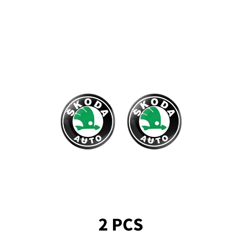 EMIW1 15mm Car Lock Keyhole Stickers Decoration Protection For Skoda Octavia A5 A4 Mk1 Fabia Superb Rapid Mk3 Yeti Kodiaq 2006 Sign