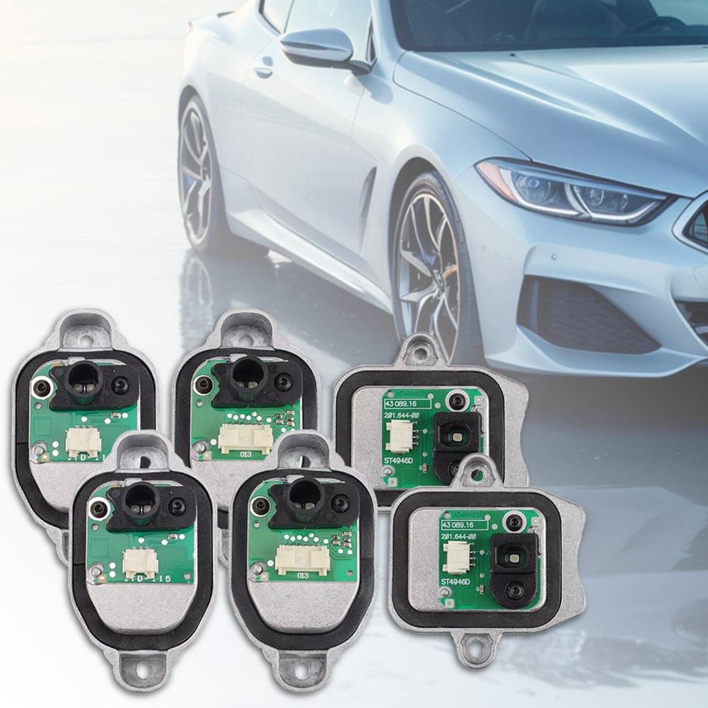 6PCS Yellow Angel Eyes DRL Module LED Headlight Daytime Running Light for BMW 2015-2019 F30 F31 LCI 320i 328i 340i 330i