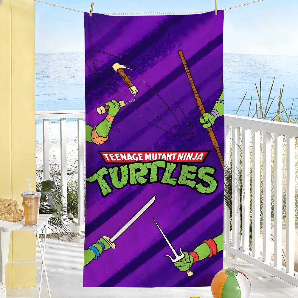 Классическое Аниме T-TMNT Полотенце Мягкое Бассейн Подарок Для Путешествий Спортзал Душ Кемпинг Быстросохнущее Спортивное N-Ниндзя T-Черепашки Большие Пляжные Полотенца