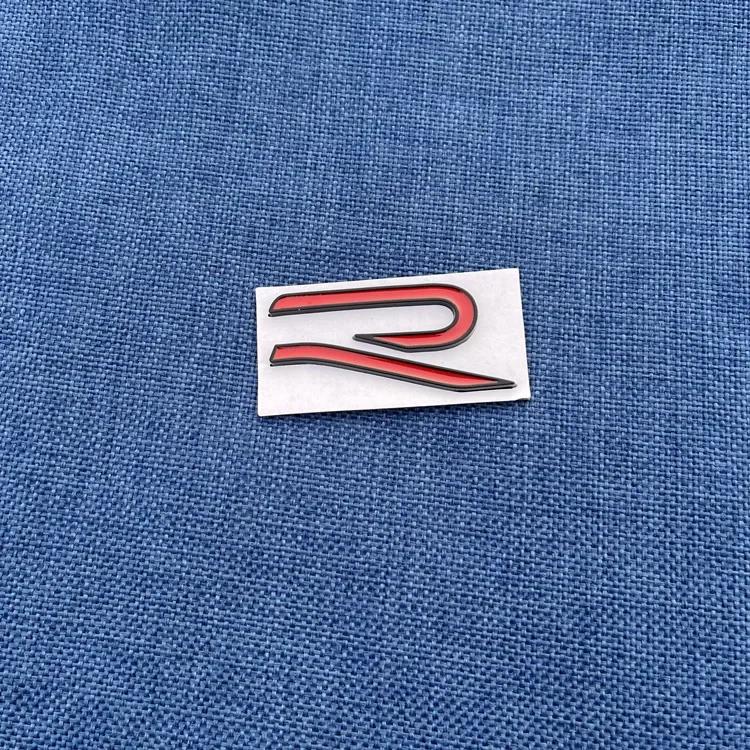UDXKW1 Metal New RLINE Logo Car Front Grille Emblem Rear Trunk Stickers for Volkswagen VW Golf 7 8 GTI Beetle Passat Tiguan Jetta POLO