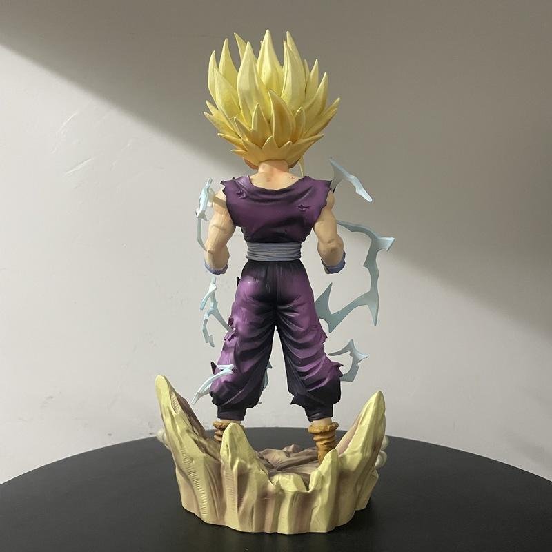 Аниме Dragon Ball Z Фигурка Son Gohan Игрушки с Двумя Головами 26 см DBZ SSJ 2 Фигурка Супер Сайян Модель Коллекция GK Статуя