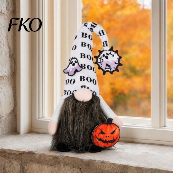 Halloween Holiday Decorations Gnome Decor, Faceless Doll Figurine for Shelf Table, Spooky Decoration Ideas Cute Ornament Party Home, Trick or