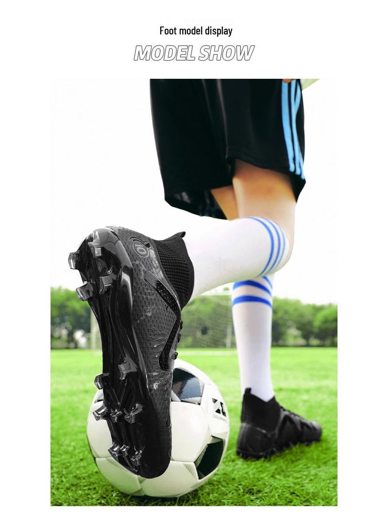 Children's TF Football Shoes: Men's Outdoor Non-slip Breathable Training Sneakers for Turf