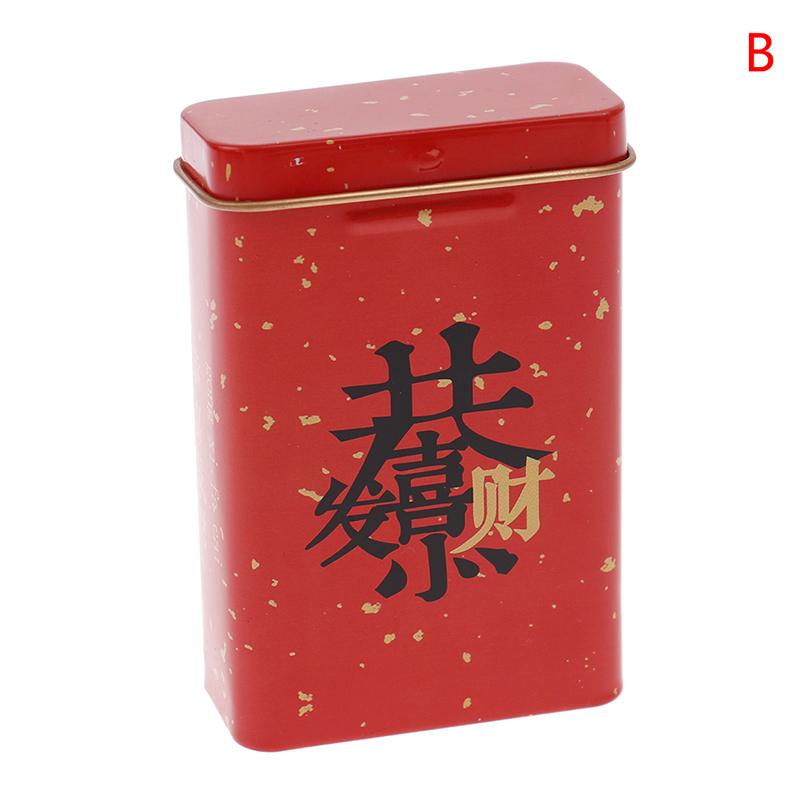 1 шт. портативный флип-металлический интегрированный креативный портативный ящик для хранения