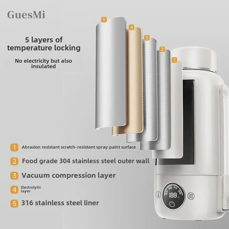Портативный чайник из нержавеющей стали с автоматическим подогревом для бутылок с водой